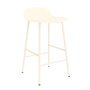 Form Barstool barkruk 65 cm met stalen onderstel creme