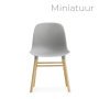 Form Chair miniatuur grijs