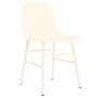 Form Chair stoel met stalen onderstel creme