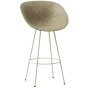 Mat Bar Armchair barkruk 75 cm Seaweed Cream Steel