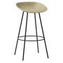 Mat Barstool barkruk 75 cm Seaweed Black Steel 