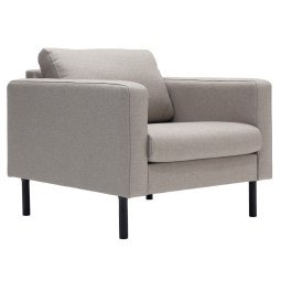 Mette fauteuil lichtgrijs