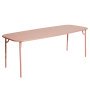 Week-end tuintafel 220x85 met dicht blad Blush