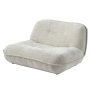 Puff loveseat fauteuil ecru