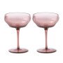 Pum coupe champagneglazen set van 2 donkerpaaars