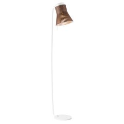 Petite 4610 vloerlamp wit/walnoot