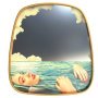 Mirror Gold frame spiegel 54x59 Sea Girl