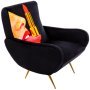 Toiletpaper Lounge fauteuil tongue black