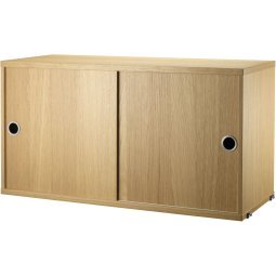 Kast met schuifdeur  78 x 30 x 42 cm eiken