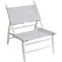 Aluminium Triangle fauteuil blank, gris clair
