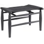 Aluminium Triangle ottoman black, ardoise