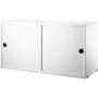 Kast met schuifdeur  78 x 30 x 42 cm wit