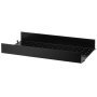 Metal shelf high edge 58x30 1-pack zwart