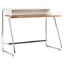 S1200 bureau beuken wit gebeitst, blad walnoot geolied