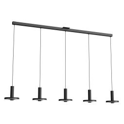 Beads 5 cluster hanglamp LED lineair zwart