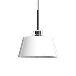 Bella hanglamp Ø27 zwarte fitting Pure White