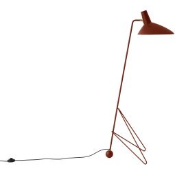 Tripod vloerlamp maroon