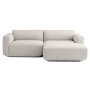 Develius bank 2-zits met chaise longue rechts, maple 112