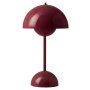 FlowerPot VP9 tafellamp LED oplaadbaar dark plum