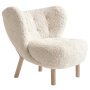 Little Petra fauteuil eiken, Sheepskin Moonlight