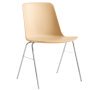 Rely HW26 stoel chrome onderstel, beige zand