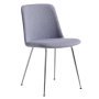 Rely HW8 gestoffeerde stoel Chrome Re-Wool 658