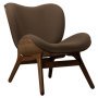 A Conversation Piece Low fauteuil donker eiken, Mocca