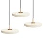 Asteria Micro 3 cluster hanglamp LED messing/Pearl White