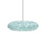 Eos Esther hanglamp medium 60x39 zwart snoer, lichtblauw 