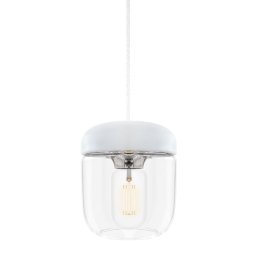 Acorn hanglamp Ø14 wit snoer, staal