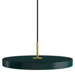 Asteria hanglamp Ø43 LED medium messing/bosgroen