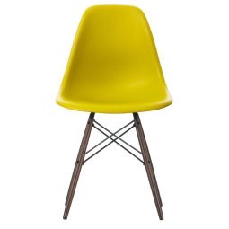 Eames DSW stoel donker esdoorn onderstel, Mustard