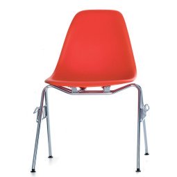 Eames DSS stapelbare stoel, Poppy Red