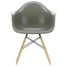 Eames DAW Fiberglass stoel essen, raw umber