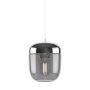 Acorn hanglamp Ø14 wit snoer, smoked staal