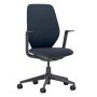 ACX Soft fixed bureaustoel zwart onderstel Dark Blue