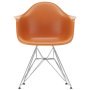 Eames DAR stoel verchroomd onderstel, Rusty Orange