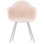 Eames DAX stoel verchroomd onderstel, Pale Rose