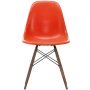 Eames DSW Fiberglass stoel esdoorn donker, red orange