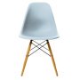 Eames DSW stoel geelachtig esdoorn onderstel, Ice Grey