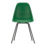 Eames DSX stoel zwart gepoedercoat onderstel, Emerald