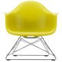 Eames LAR loungestoel verchroomd onderstel, Mustard