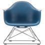 Eames LAR loungestoel verchroomd onderstel, Sea Blue