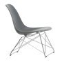 Eames LSR fauteuil verchroomd onderstel, Granite Grey