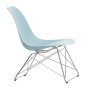 Eames LSR fauteuil verchroomd onderstel, Ice Grey