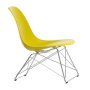 Eames LSR fauteuil verchroomd onderstel, Musterd