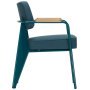 Fauteuil Direction fauteuil twill blue, prouve blue, arm nat