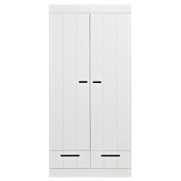 Connect kledingkast 2-deurs wit