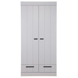 Connect kledingkast 2-deurs concrete grey
