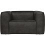 Bean fauteuil leer zwart